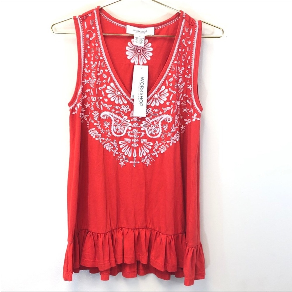 WORKSHOP Embroidered Tank